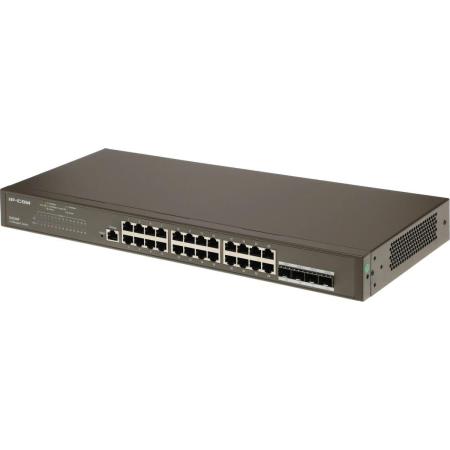 IP-COM G3328F Управляемый гигабитный коммутатор L2, 24 порта, 4 SFP, 1 console порт