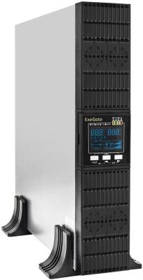 ИБП UPS ExeGate PowerExpert ULS-2000.LCD.AVR.6C13.USB.RS232.SNMP.2U <2000VA/2000W, On-Line, PF=1, LCD, 6*C13, RS232, USB, SNMP-slot, Rackmount 2U/Tower, металлический корпус, Black>