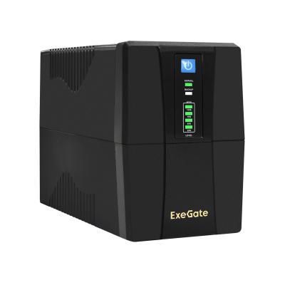 ИБП ExeGate SpecialPro UNB-800.LED.AVR.4C13.RJ.USB <800VA/480W, LED, AVR, 4*C13, RJ45/11, USB, металлический корпус, Black>