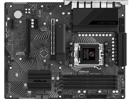 B650 PG LIGHTNING, Socket AM5, AMD B650, 4xDDR5-5200, HDMI, 2xPCI-Ex16, 2xPCI-Ex1, 4xSATA3(RAID 0/1/10), 3xM.2, 8 Ch Audio, 1x2.5GLan, (4+4)xUSB2.0, (7+2)xUSB3.2, (1+1)xUSB3.2 Type-C™, ATX, RTL, (5)