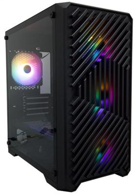 Корпус microATX 1stPlayer TRILOBITE T5 Black Без БП черный