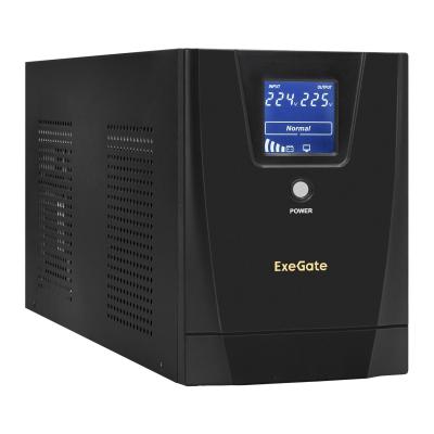 ИБП ExeGate SpecialPro Smart LLB-3000.LCD.AVR.2SH.4C13.RJ.USB <3000VA/1800W, LCD, AVR,2*Schuko+4*C13,RJ45/11,USB, металлический корпус, Black>