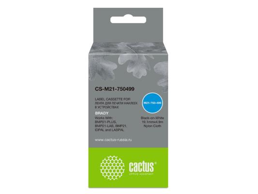 Картридж ленточный Cactus CS-M21-750499 черный для Brady BMP21-PLUS, BMP21-LAB