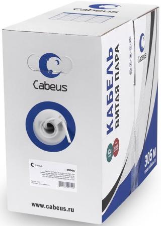 Cabeus UTP-4P-Cat.5e-SOLID-LSZH-GY-LIGHT Кабель витая пара UTP (U/UTP), категория 5e, 4 пары 0,47мм (24 AWG), LSZH, нг(А)-HF, серый, (305 м)