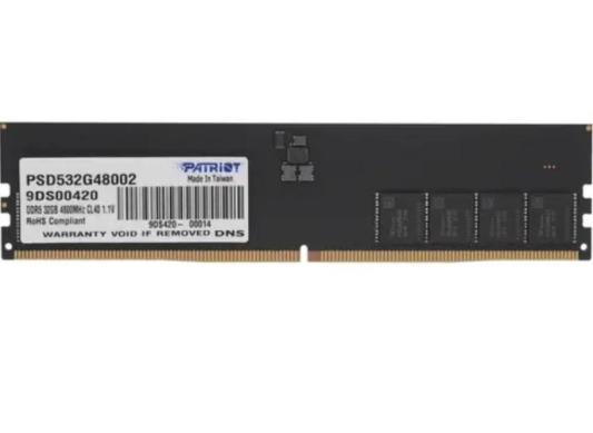 Оперативная память для компьютера Patriot Signature DIMM 32Gb DDR5 4800 MHz PSD532G48002