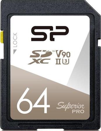 Карта памяти SD XC 64Gb Silicon Power Superior Pro