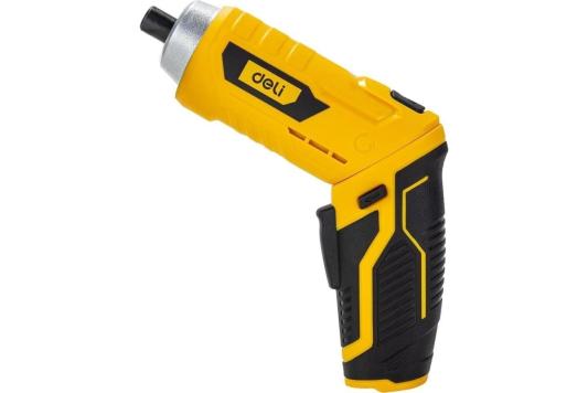 Отвертка аккумуляторная Deli DL-DP04-E2B1 (3,6В, 1,5А*ч, 3Нм, набор бит 10 шт, пласт. кейс)