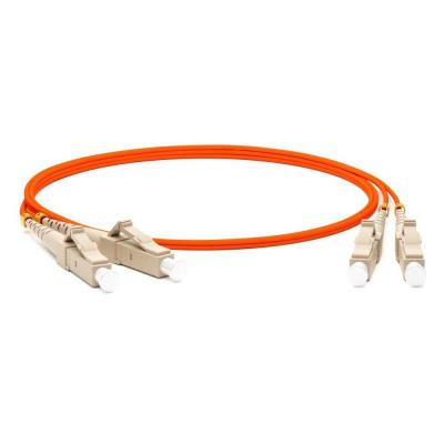 Hyperline FC-D2-50-LC/PR-LC/PR-H-2M-LSZH-OR Патч-корд волоконно-оптический (шнур) MM 50/125, OM2, LC-LC, 2.0 мм, duplex, LSZH, 2 м (002419)