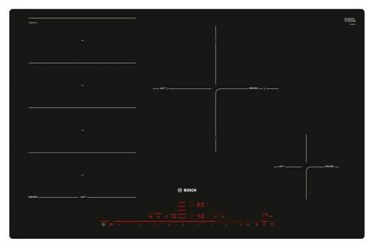 Варочная панель индукционная Bosch PXE801DC1E черный
