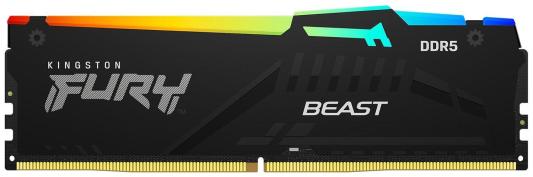 Оперативная память для компьютера Kingston Fury Beast RGB DIMM 16Gb DDR5 5600 MHz KF556C40BBA-16