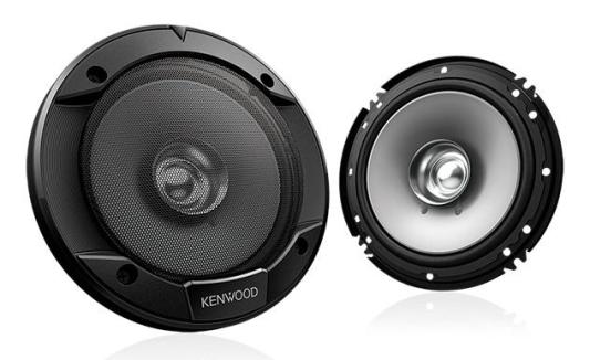 Колонки автомобильные Kenwood KFC-S1656 (без решетки) 330Вт 87дБ 4Ом 16см (6.5дюйм) (ком.:2кол.) коаксиальные однополосные