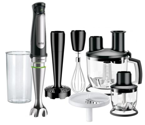 Блендер погружной Braun MQ7087X 850Вт чёрный серебристый