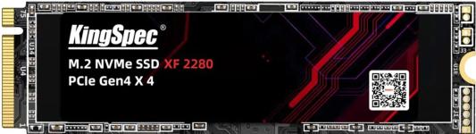 Твердотельный накопитель SSD M.2 KingSpec 256Gb XF Series <XF-256 2280> (PCI-E 4.0 x4, up to 4900/2800MBs, 3D NAND, 125TBW, NVMe 1.3, 22х80mm)