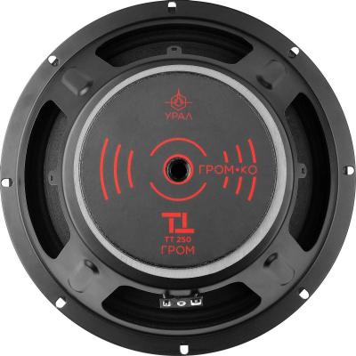 Колонки автомобильные Ural ТТ 250 ГРОМ (без решетки) 98.5дБ 4Ом 25см (10дюйм) (ком.:2кол.) среднечастотные однополосные