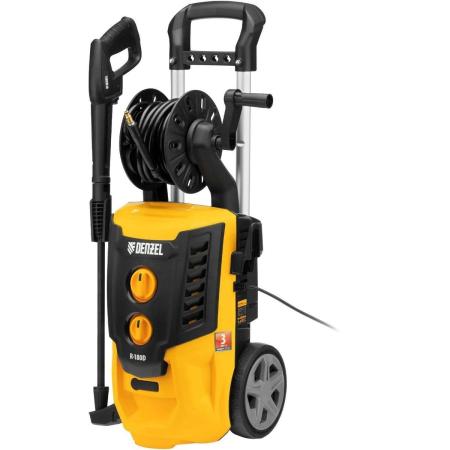 Моечная машина высокого давления R-180D, 2200 Вт, 180 бар, 380 л/ч, с барабаном// Denzel