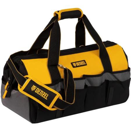 Сумка для инструмента, 500х245х300 мм, 20 карман.,съемный органайз. 10 карман.,наплеч. рем.// Denzel