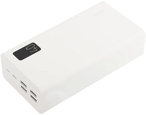Perfeo Powerbank MOUNTAINS 40000 mAh/LED дисплей/PD + QC 3.0/Type-C/4 USB/Выход: 3A, max 22.5W/White (PF_D0160)