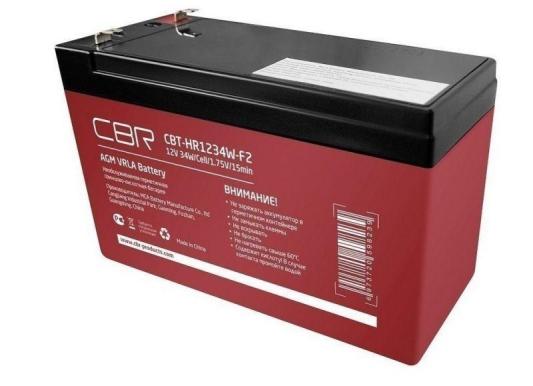 CBR Аккумуляторная VRLA батарея CBT-HR1234W-F2 (12В 8Ач), клеммы F2