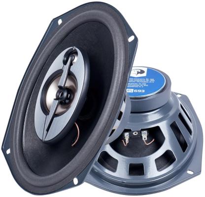 Колонки автомобильные Phantom MS 693 (без решетки) 200Вт 93дБ 4Ом 16x23см (6x9дюйм) (ком.:2кол.) коаксиальные трехполосные