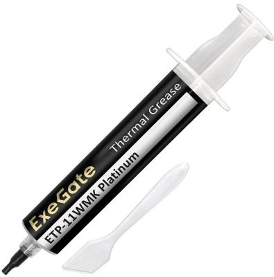 Термопаста ExeGate ETP-11WMK Platinum (11 Вт/(м•К), 30г, шприц с лопаткой)