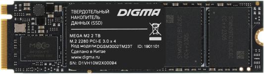 SSD накопитель Digma Mega M2 2 Tb PCI-E 4.0 х4