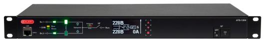 ELEMY RACK ATS, 1U, 220В, 16А, OLED, Ethernet, in (2) C20, out (1) C19 (9) C13