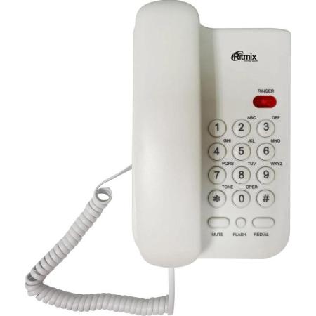 Телефон проводной RITMIX RT-311 white