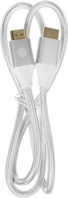 Кабель аудио-видео Cactus CS-HDMI.2.1-1,  HDMI (m)  -  HDMI (m) ,  ver 2.1,  1м, GOLD,  серебристый