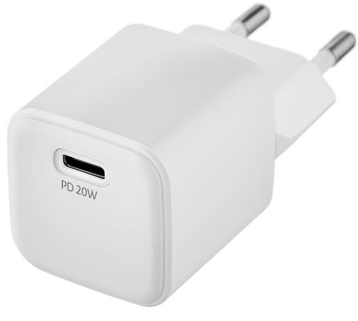 Сетевое зарядное устройство UBEAR WC20WH01-AD,  USB-C,  3A,  белый