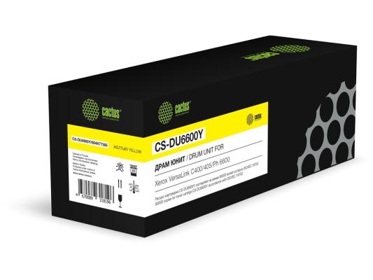 Блок фотобарабана Cactus CS-DU6600Y 604K77585 желтый ч/б:60000стр. для VersaLink C400/405, Ph 6600 Xerox
