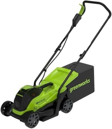 Газонокосилка электрическая Greenworks GD24LM33K2 с 1хАКБ 2Ач и ЗУ 2516107UA