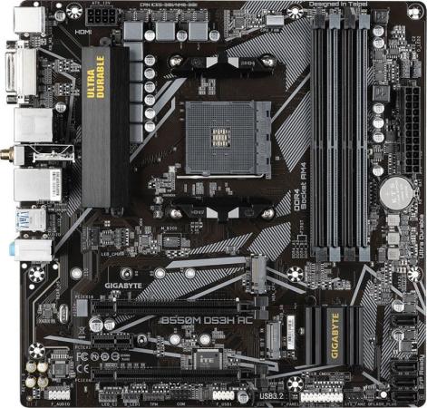 Материнская плата GigaByte B550M DS3H AC