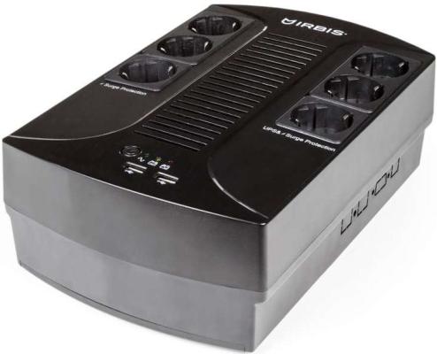 IRBIS UPS Personal plus  800VA/480W, AVR, 6xSchuko outlets(6 w battery support), 1 years warranty
