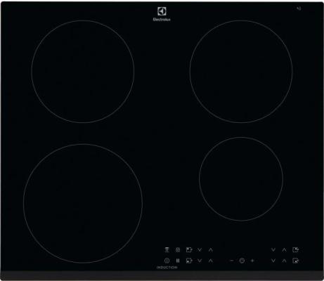 Индукционная варочная поверхность ELECTROLUX/ индукционная на 4 конфорки, cтеклокерамика, мощность: 7200 Вт, независимая установка, размеры (ШхГ): 59x52 см