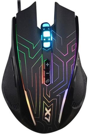 Мышь A4TECH X87, игровая, оптическая, проводная, USB, черный [x87 (maze)]