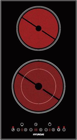 Электрическая варочная панель Hyundai HHE 3285 BG,  Hi-Light,  независимая,  черный