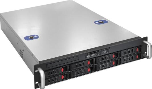 Серверная платформа ExeGate Pro 2U550-HS08 <RM 19", высота 2U, глубина 550, Redundant БП 2x1200W, 8xHotSwap, USB>