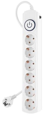 Сетевой фильтр Ippon BK-6-EU-3-10-W, 3м, белый