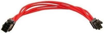 Удлинитель GELID 6-pin PCI-E, 30см, индивидуальная оплетка, красный
