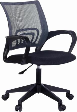 Кресло Бюрократ CH 696, на колесиках, сетка/ткань, серый [ch 696 #g]