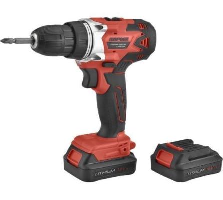 Дрель-шуруповерт акк. ПАРМА ДША-02-1312/2Li [02.021.00006] { 12В, 1,3Ач, 2акк.,2скор,,подсв, индик, кейс (8шт/кор }