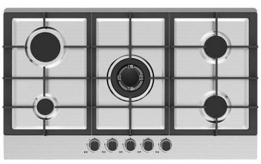 Варочная панель газовая Midea 90G50ME005SFT нержавеющая сталь