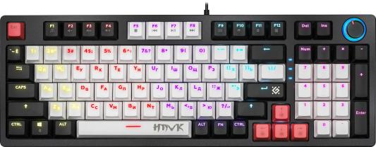 Игровая клавиатура DEFENDER HAWK (USB, OUTEMU RED, 97 кн., радужная подсветка, GK-418)