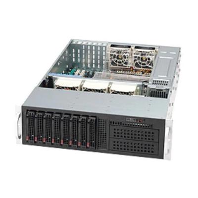 &quot;Корпус SuperMicro CSE-835TQC-R1K03B 3U 8-Port Backplane Supports 8 x 3.5&quot; SAS3/SATA3 HDD/SSD with&quot; 2x mini SAS HD connectors,1000W Redundant High-efficiency Titanium Level Power Supplies,7x Full-height, Full-length Expansion Slots