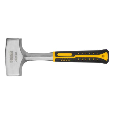 Кувалда 2 кг, цельнометаллическая,  двухкомпонентная  рукоятка// Denzel