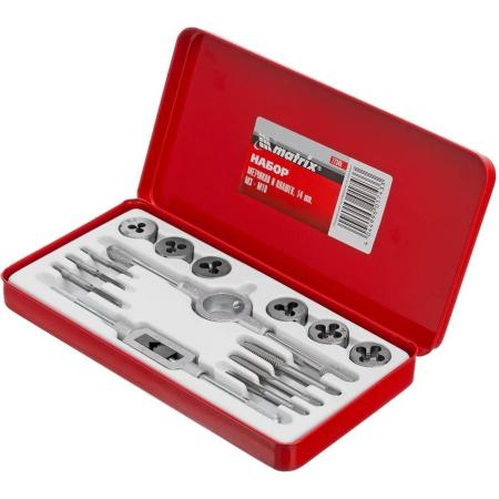 Набор метчиков и плашек М3 - М10, 14 предм.// Matrix