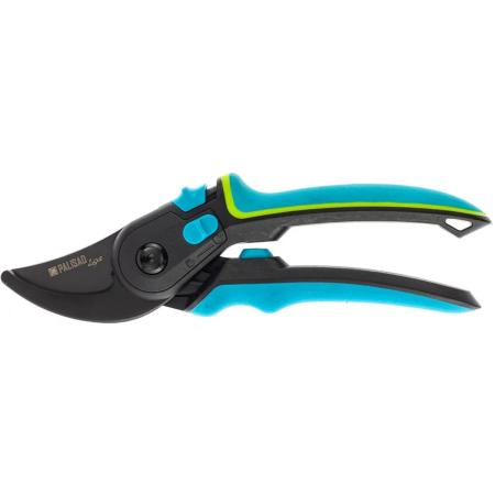 Секатор прямого реза, 225 мм, регулировка захвата, трехкомпонентные рукоятки, LUXE// Palisad