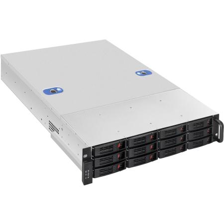 Серверная платформа ExeGate Pro 2U660-HS12 <RM 19", высота 2U, глубина 660, Redundant БП 2x550W, 12xHotSwap>