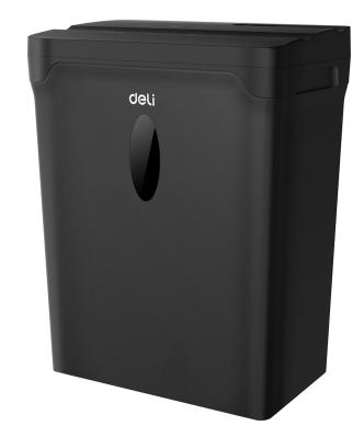 Шредер Deli ET015 черный (секр.P-4) фрагменты 5лист. 10лтр. пл.карты