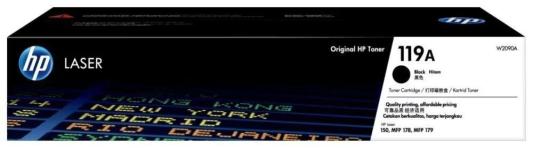 Тонер-картридж HP 119A 1000стр Черный